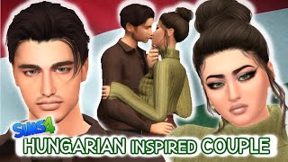 Hungarian Inspired Couple  Sims 4 CAS  CC Folder amp Sims Download [upl. by Annahtur885]