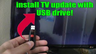 How to Update LG TV firmware with USB drive to Fix software errors [upl. by Marve]