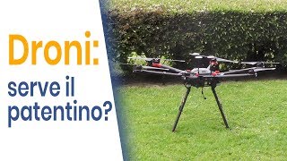 Serve il patentino per far volare un drone [upl. by Adnil]