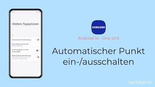 Automatischer Punkt einschalten oder ausschalten  Samsung Android 14  One UI 6 [upl. by Hebbe]