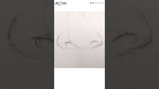 How to draw Nose  Realistic nose pencil drawing shorts nose nosedrawing pencil drawing [upl. by Adiam]