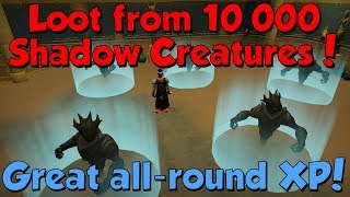 Loot from 10000 Shadow Creatures Runescape 3 Great AllRound XP [upl. by Vannie24]