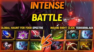 INTENSE BATTLE BETWEEN GLOBAL HAUNT FOR FOOD SPECTRE VS WORLD BEST RIGHT CLICK TERRORBLADE DOTA 2 [upl. by Le]