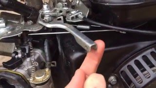 predator 212cc mini bike throttle assembly [upl. by Eelah]