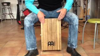 Anleitung 44 Takt auf dem Cajon lernen  Cajon lernen Cachon spielen [upl. by Abe]