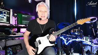 Artist ST62IIIBK Electric Guitar Modern Black Review by Peter Northcote [upl. by Ahcarb]