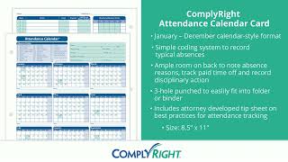 Employee Attendance Calendar [upl. by Follansbee789]