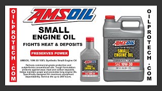 Amsoil 10W30 100 Synthetic SmallEngine Oil  Protects up to 200 hours  Helps extend engine life [upl. by Koralle]