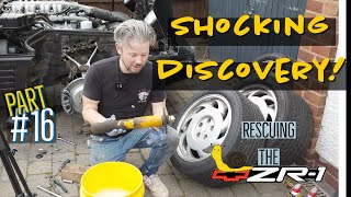 WE WERE SHOCKED  Suspension  O2 sensors and more Abandoned Corvette C4 ZR1 ZR1 Resto Part 16 [upl. by Ennirac253]