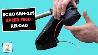 Echo SRM225 How to restring a speed feed Weed Eater [upl. by Jefferson]