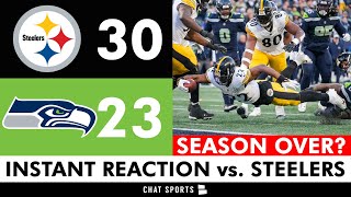 Seahawks Instant Reaction News After 3023 Loss vs Steelers Kenneth Walker Abe Lucas Injury News [upl. by Airual]