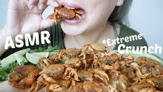 ASMR  Soft Shell Crabs Extreme Crunch NoTalking Eating Sounds NE Lets Eat [upl. by Graehl]