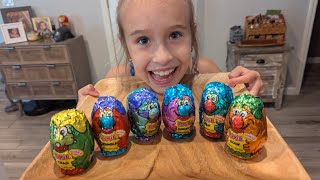 Opening Yowie Ditty Surprise Chocolate Eggs [upl. by Genie]