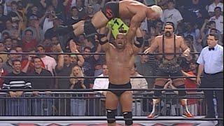 Goldberg Tag Team Match Bench Press Scott Steiner WCW Nitro [upl. by Nnave]