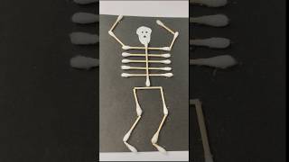 Diy scary Halloween using earbudsHalloween craft with paper horrorkidscraft viral diy trending [upl. by Seitz565]