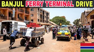 Banjul Ferry Terminal Latest Drive Updates Through Banjul Route to the Ferry Terminal Gambia [upl. by Pier]