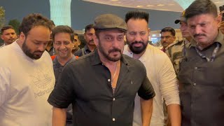 Bigg Boss 18 Salman Khan with Zeeshan Siddique Shera leaving for Dubai for Dabang Reloaded [upl. by Aivatan]