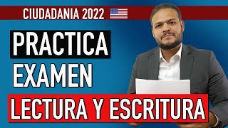 EXAMEN DE CIUDADANIA AMERICANA  LECTURA Y ESCRITURA [upl. by Kowalski]