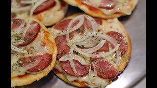 MINI PIZZA DE FRIGIDEIRA SUPER FÁCIL DE FAZER [upl. by Ariajay]