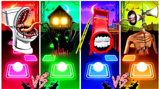 SKIDIBI TOILET 🆚 HOUSE HEAD 🆚 EXTRA SLIDE 🆚 SIREN HEAD l Tiles Hop EDM Rush coffindance [upl. by Alimrahs920]