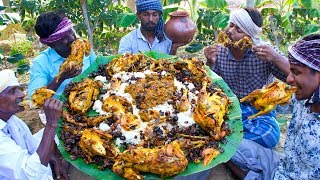 FULL CHICKEN EATING  Full Country Chicken Cooking and Eating in Village  Healthy Village Food [upl. by Kalfas37]