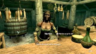 Lets Roleplay Skyrim  Part 2 Visit Beautiful Falkreath And Despair [upl. by Eelyam275]