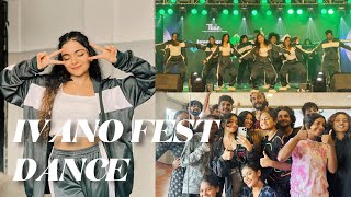 Hansika’s group dance performance for IVANO FEST  Hansika Krishna [upl. by Alyos]