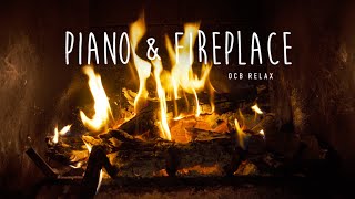 Relaxing Piano Music and Fireplace 247  Sleep Meditate Study Relax Stress Relief [upl. by Ecam]