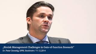 Biorisk Management Challenges in Gainoffunction Research [upl. by Eelsel]