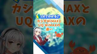 カシモWiMAXとUQ WiMAXの違いを比較 WiFi​ WiMAX​ ポケットWiFi​ PR [upl. by Tjader561]