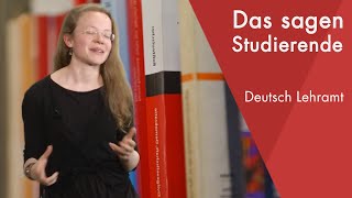 quotDas sagt die Studentinquot  Deutsch Lehramt Staatsexamen studieren [upl. by Abbate388]