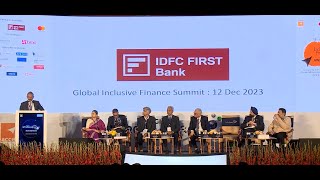 Mr V Vaidyanathan MD amp CEO IDFCFIRSTBank shared insights at the Global Inclusive Finance Summit [upl. by Okir]