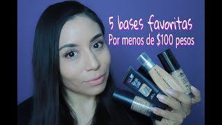 5 BASES de maquillaje favoritas y económicas [upl. by Aisena]