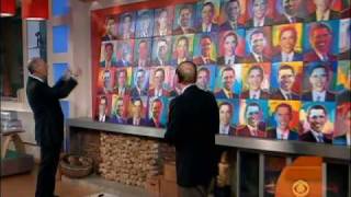 Artist Peter Max Paints Obama [upl. by Ainirtac433]