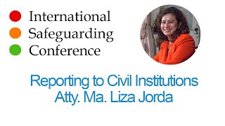 Reporting to Civil Institutions by Atty Ma Liza Jorda [upl. by Ahaelam]