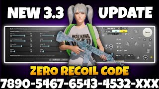 BGMI BEST 🔥 SENSITIVITY SETTINGS  BGMI SENSITIVITY CODE TODAY  BGMI ZERO RECOIL SENSITIVITY CODE [upl. by Ailad]