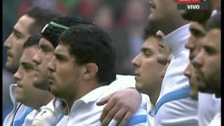 Anthem  Twickenham Stadium  Argentina  Los Pumas  Rugby  Josefina Achaval [upl. by Ylro]