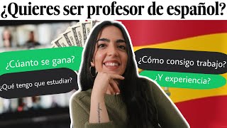 ✅ GUÍA COMPLETA para ser PROFESOR DE ESPAÑOL 2021 webs de trabajo salario lectorados [upl. by Feingold350]