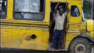 Lagos Nigeria 4k  Street Scenes in Extremely busy African City [upl. by Hesther865]