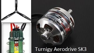 Turnigy Aerodrive SK3 5045 500Kv MAS 13x8 3blade 6S [upl. by Dun]