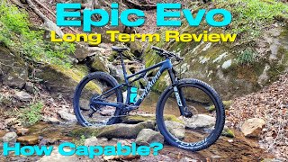 Specialized Epic Evo Bike Review  The Downcountry Rocket [upl. by Acinnad65]