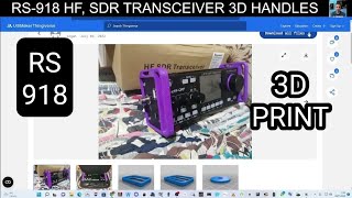 RS918 HF  SDR TRANSCEIVER  3D PRINT HANDELS [upl. by Andros637]