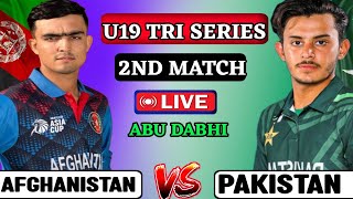 Pakistan u19 vs Afghanistan u19 2024 tri series live match today afg u19 vs pak u19 live match [upl. by Llatsyrk]