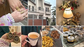 Hi Tea In New House special Chaye homemade itemsSaimasCorner sanaskitchen8004 [upl. by Moyer]