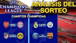 ANÁLISIS DEL SORTEO DEL CUARTOS DE FINAL DE CHAMPIONS 202324 CON MIS FAVORITOS PARA LAS SEMIS [upl. by Roswell602]