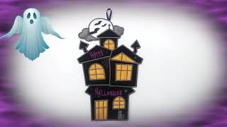 Large Applique Haunted House By Kreative Kiwi [upl. by Niret704]