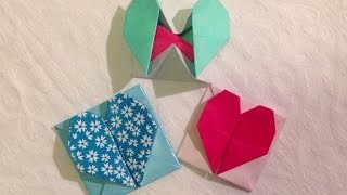 Fun Origami hartjesdoosjeenvelopje vouwen [upl. by Aniweta]