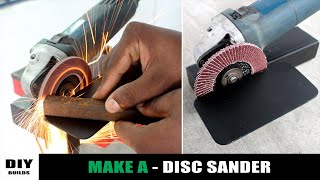 Make a Disc Sander Attachment For Angle Grinder  Angle Grinder Hack  Diy  Diamleon Diy Builds [upl. by Tyson]