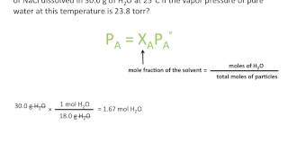 Raoults Law and Vapor Pressure Chemistry Tutorial [upl. by Navert]