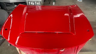 2017 Dodge Charger Ram Air Hood Preparation For Painting [upl. by Slrahc]